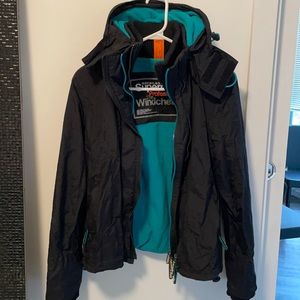 Superdry windbreaker with fleece lining